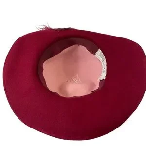 Vintage Kentucky Derby 1950s Doeskin Feathered Large Brimmed Pearls Hat Juli-Kay Vintage | Accessories | Vintage Kentucky Derby 95s Doeskin  main image 4